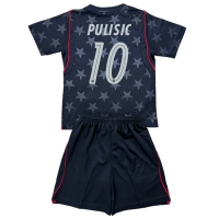 Camiseta Estados Unidos Christian Pulisic #10 Segunda Equipación Replica Mundial 2026 para niños mangas cortas (+ Pantalones cortos)